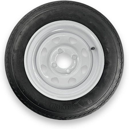 Rubbermaster - Steel Master Rubbermaster 5.30-12 4 Ply Highway Rib Tire and 4 on 4 Eight Spoke Wheel Assembly 599164